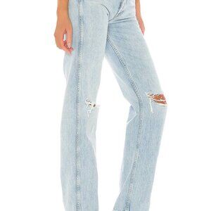 RE/DONE original high rise loose jeans- light wash- size 25